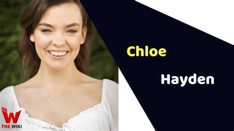 chloe hayden age|chloe hayden personal life.